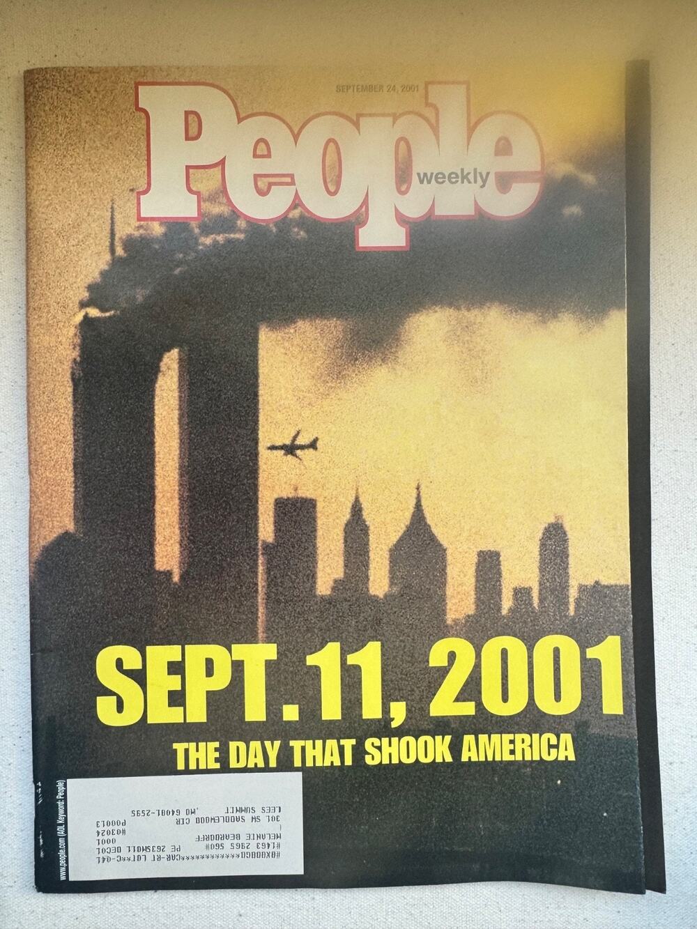 People Weekly Magazine Sept. 24 Issue Vol 56 No 13 September 11 2001